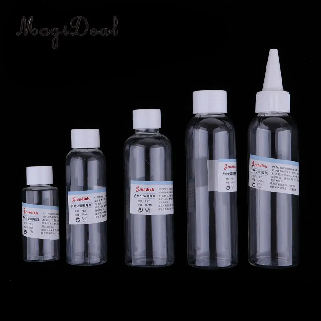 5 шт. легкий Портативный специй контейнер для перца соли шейкер сахара бутылка