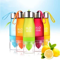 650ml h2o lemon juice water bottle fruit infuser drinkware for outdoor sports my shaker bottle bpa