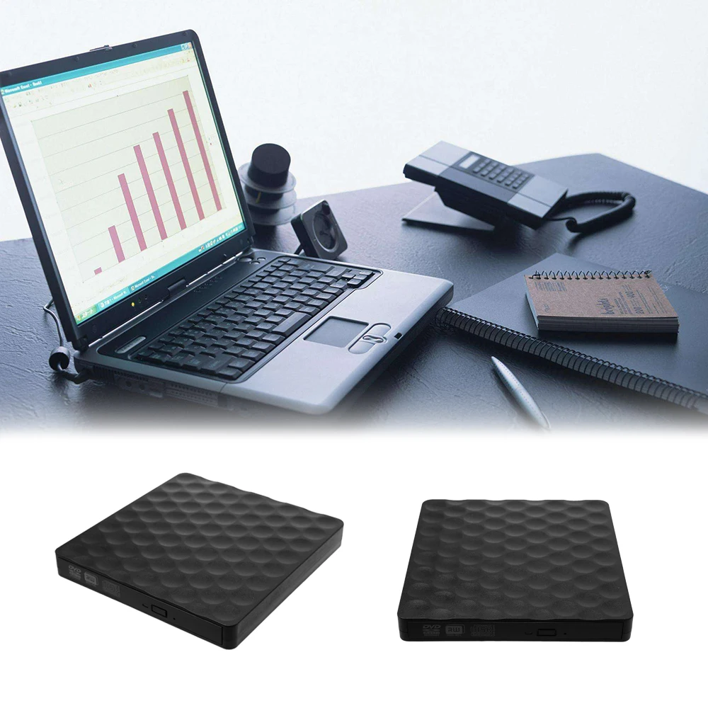Портативный Ультратонкий Внешний оптический привод USB 3 0 лоток для CD устройство