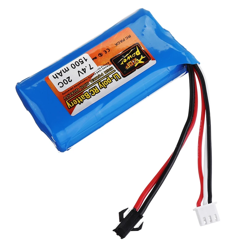 Новое прибытие ZOP POWER Lipo батарея 7 4 V 1500mAh 20C 2S W/SM разъем для мультикоптера RC