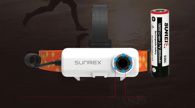 Налобный фонарь sunрей Youpal-S Run аккумуляторная батарея для ночного бега
