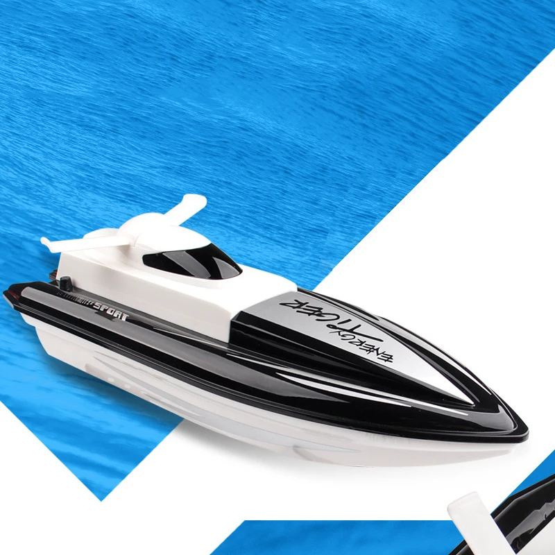 Беспроводная лодка с дистанционным управлением 2 4G RC 4CH двухмоторная