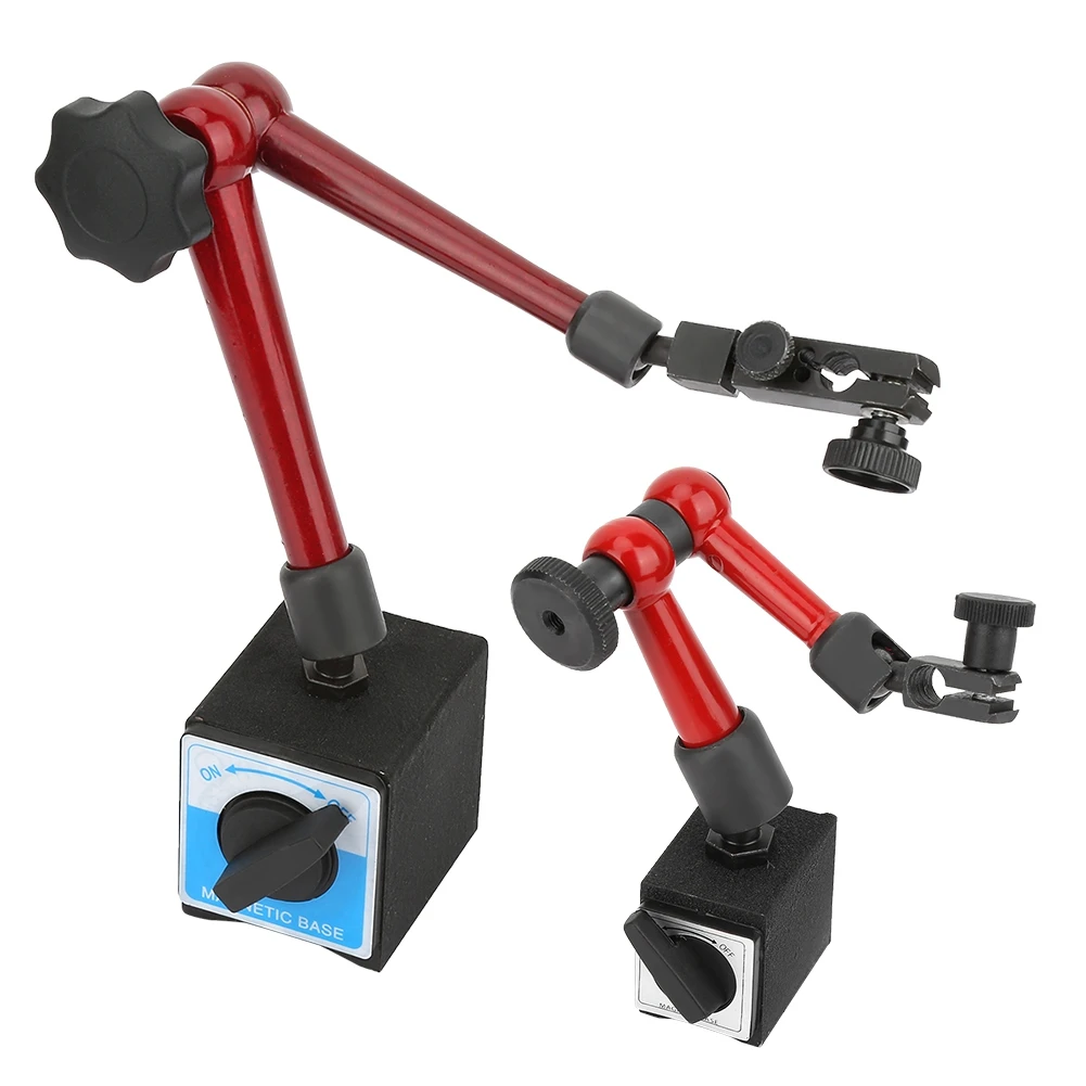 Гибкий тестовый индикатор Сильный магнитный Манометр с держателем основания +