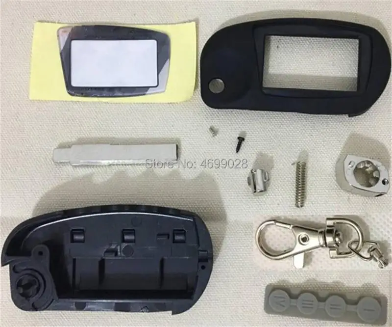 

switchblade key case + Keychain Glass for Scher Khan Magicar 5 6 Scher-Khan M5 M6 uncut blade folding car flip Remote Control