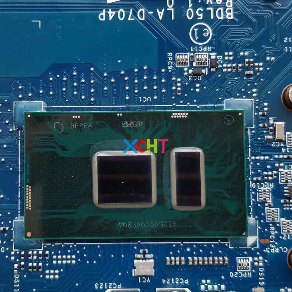 Материнская плата для ноутбука HP 250 G5 с процессором i5-6200, графическим процессором R5M1-30/2GB и кодами 858580-601 и 858580-001 BDL50 LA-D704P.