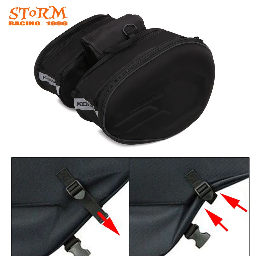 Motorcyle Rear Seat Luggage Saddle Tail Bag Helmet Riding Waterproof Cover For Scooter Street Dirt Bike