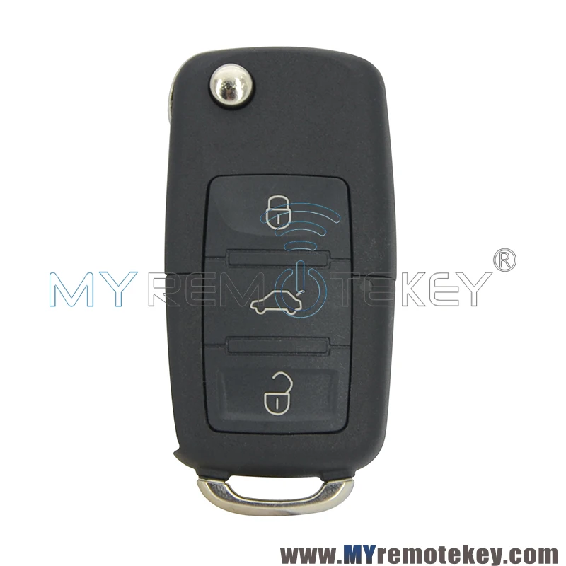 Пульт дистанционного управления Remtekey 1K0 959 753N для VW Skoda Passat Golf Bora Jetta HU66 3 кнопки 434