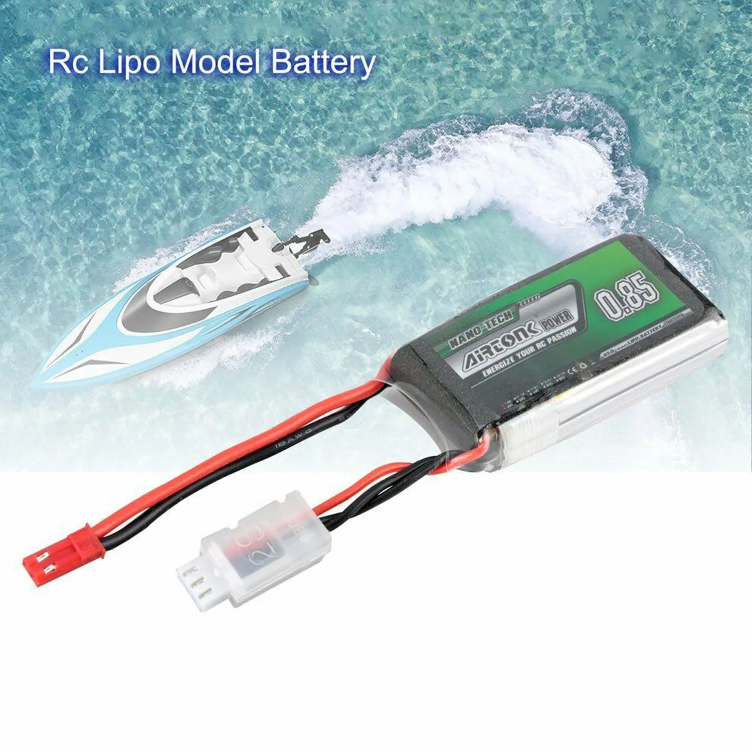Airtonk power 7 4 V 850 Mah 30C 2 S 1 P Lipo батарея Jst разъем для радиоуправляемого дрона