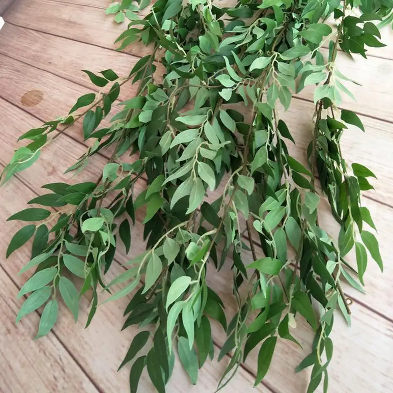 Innovative Simulation Of Willow Leaf Hanging Vine Silk Plant Wreath Indoor And Outdoor Wedding Decoration Party Supplies | Дом и сад