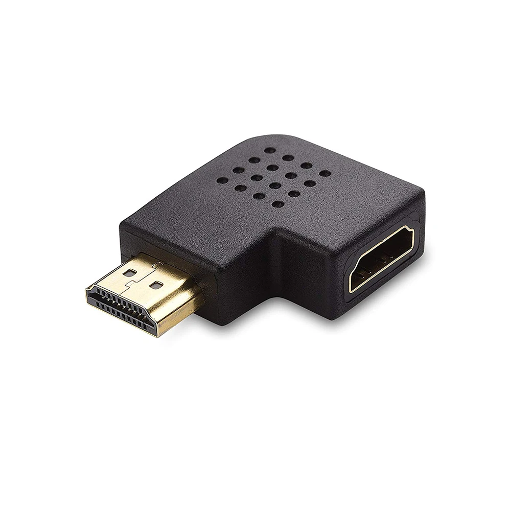 2 шт./компл. штекер Женский HDMI правый + левый угол порт сохранения вертикальный