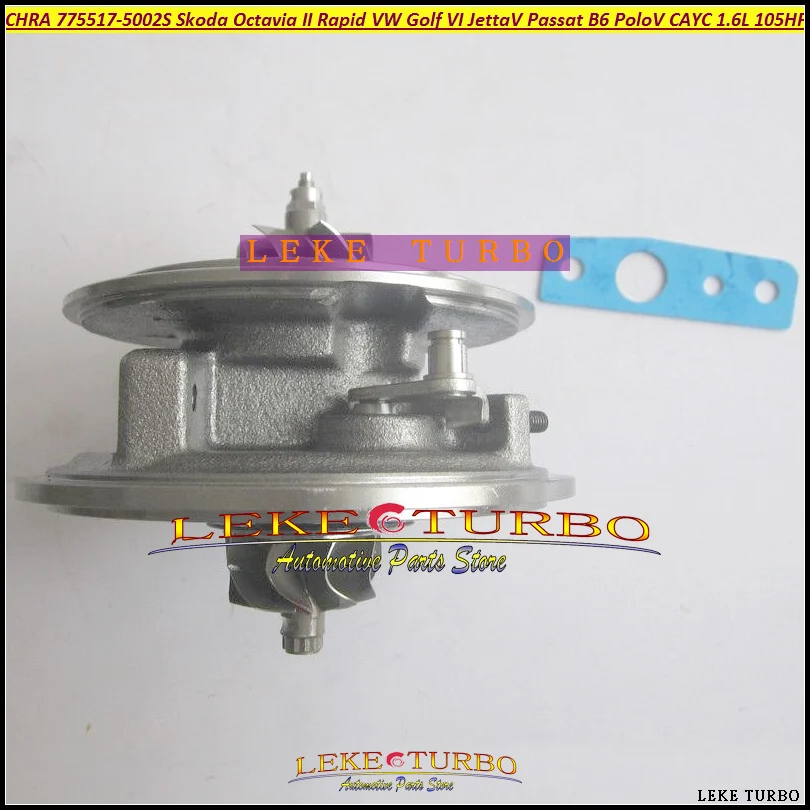 Турбокомпрессор CHRA 775517 775517-5002S 775517-5001S для Skoda Octavia II Rapid VW Golf VI Jetta V Passat B6 Polo TDI |