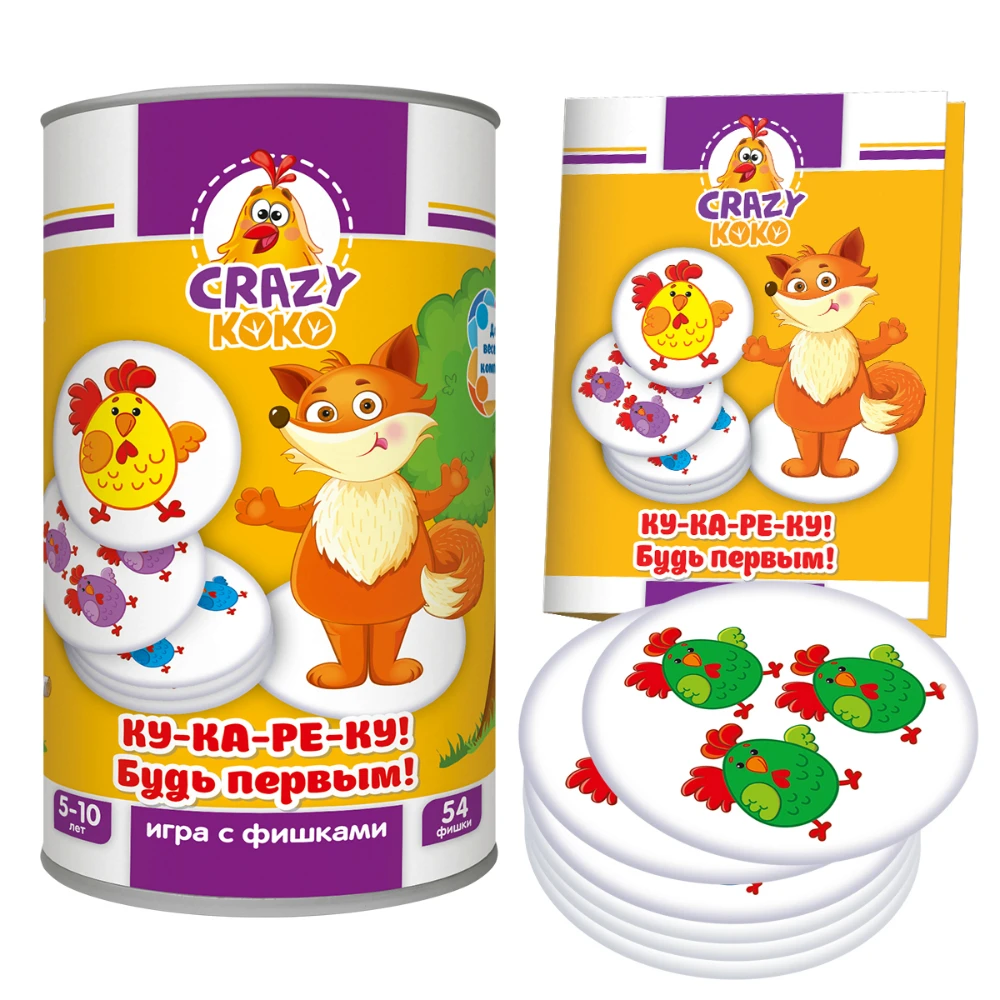 Настольная игра в тубусе Vladi Toys &quotКу ка ре ку!&quot|Карточные игры| |