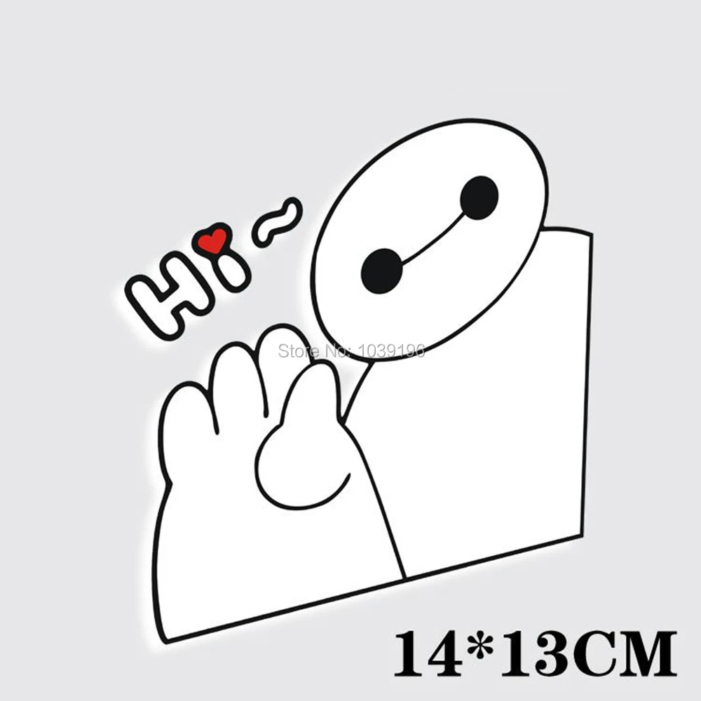 Новый Стайлинг Милый мультяшный Большой Герой 6 Baymax Hi креативные светоотражающие