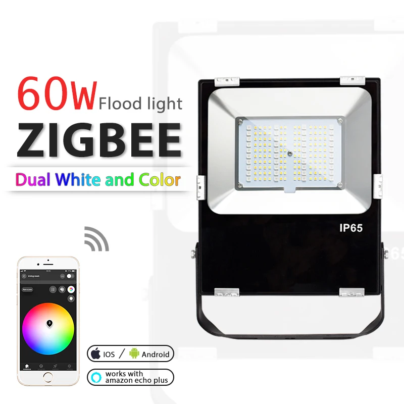 ZIGBEE ZLL светодиодный прожектор 30 Вт/60 Вт RGB + CCT WWCW Контроль цветовой температуры