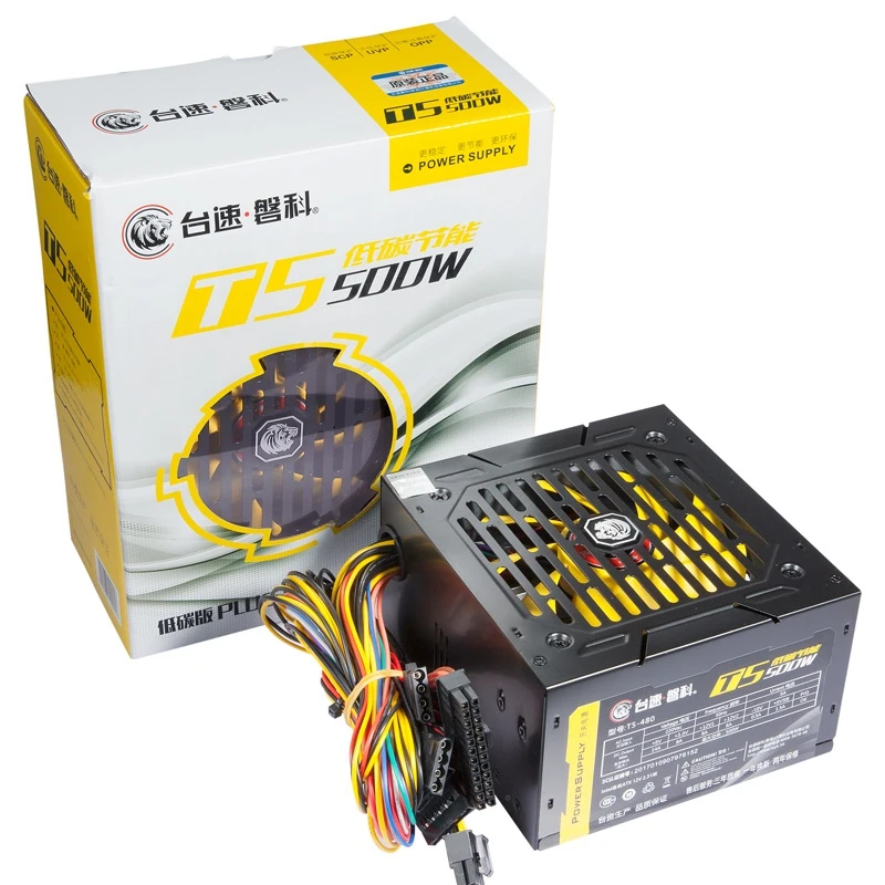 140 260V Max 500W блок питания для компьютера Pc Cpu 12V 20 + 4 pin 120Mm Silent Fan Pcie E Sata адаптер Intel Amd