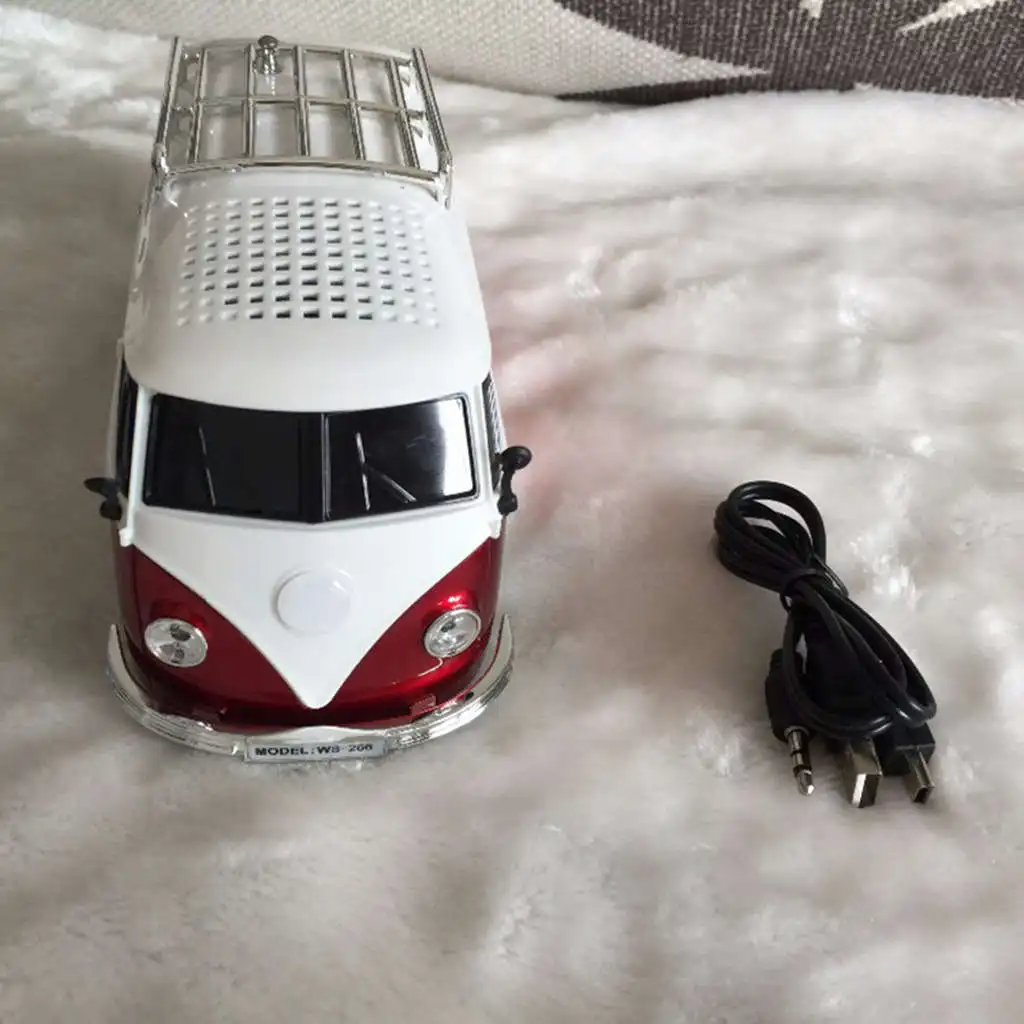 Цветная мини Колонка Bluetooth в форме автомобиля автобусная колонка с поддержкой Fm +