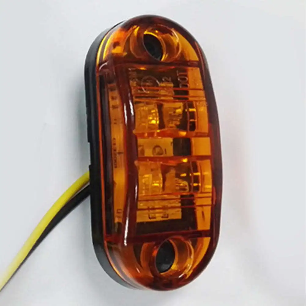 

5pcs 9-30V 2 LED Turn Signals Flowing Water Flashing Lights Stop Signals Tail Flasher/Running Blinker Truck Side Lights