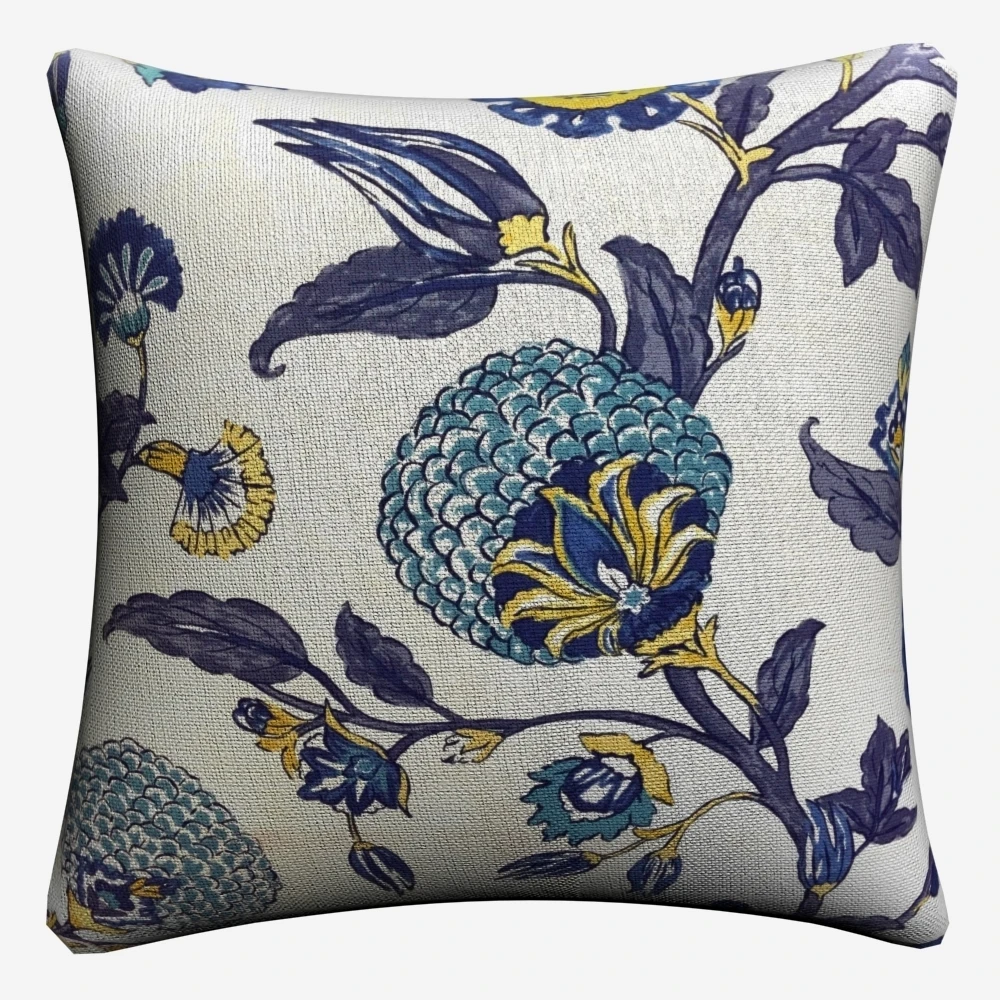 Provence France Flowers Psychedelic Decorative Cotton Linen Cushion Cover 45x45 cm For Sofa Chair Pillowcase Home Decor Almofada | Дом и сад