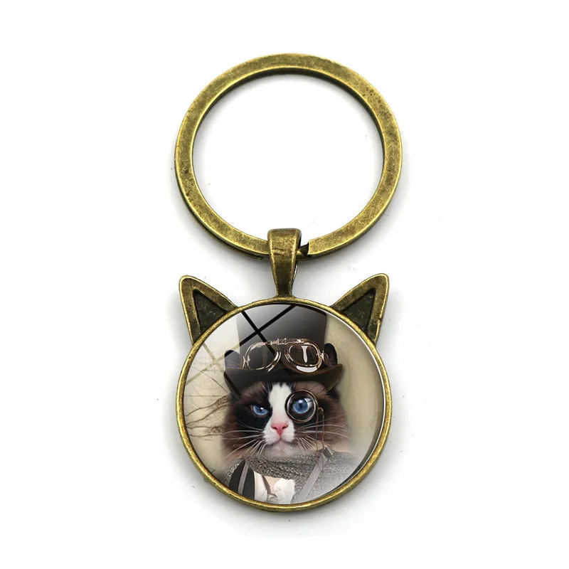 Восстановление древнего кошачьего времени драгоценность ключ цепочка на