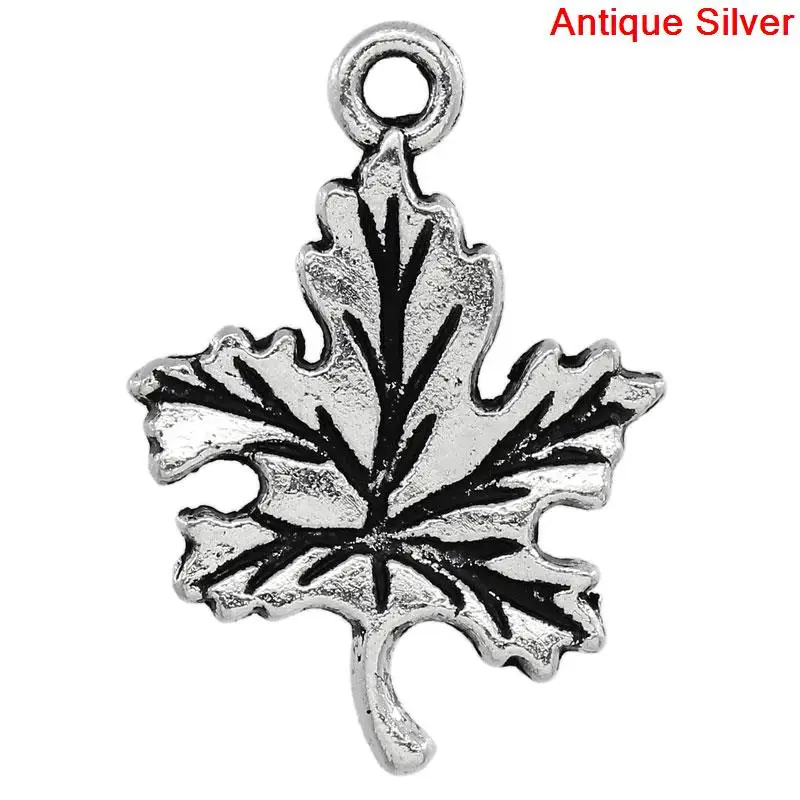 Doreenbeads амулет кулоны листовой серебряный цвет 23x16 5 мм 50 шт (K03106) Иу|pendant|pendant chainpendant