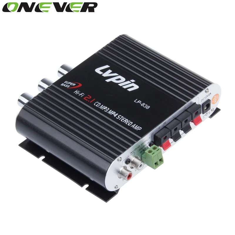 Автомобильный стереоусилитель Onever Hi Fi 2 1 канала усилитель мощности сабвуфера