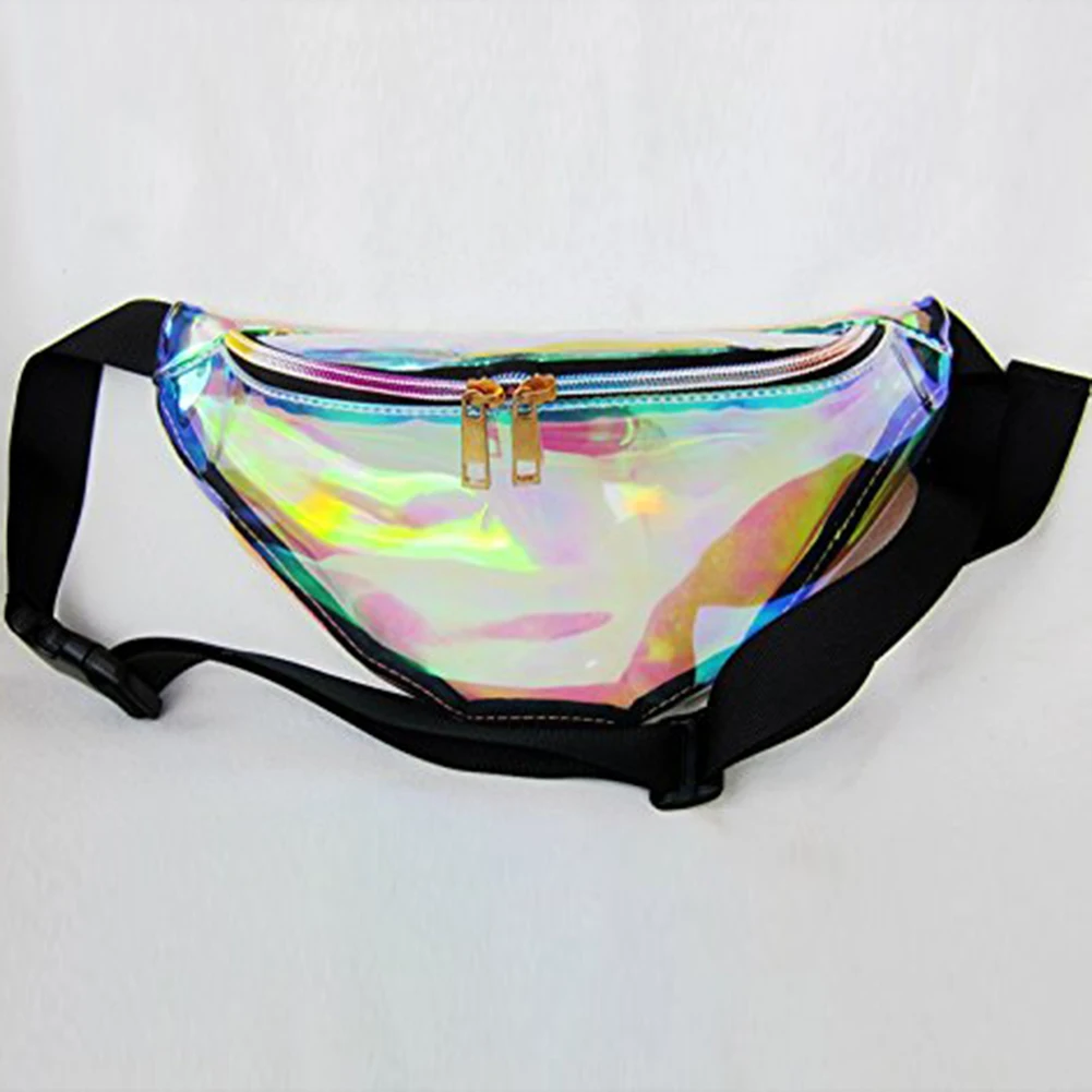Поясная Сумка женская поясная сумка в стиле панк отражающая на плечо с лазерным
