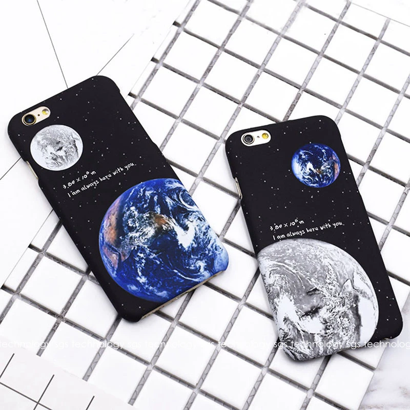 Чехол KISSCASE Moon Space для телефона iPhone 7 8 6 6s Plus 5 5S SE милые модные чехлы Earth пластиковый