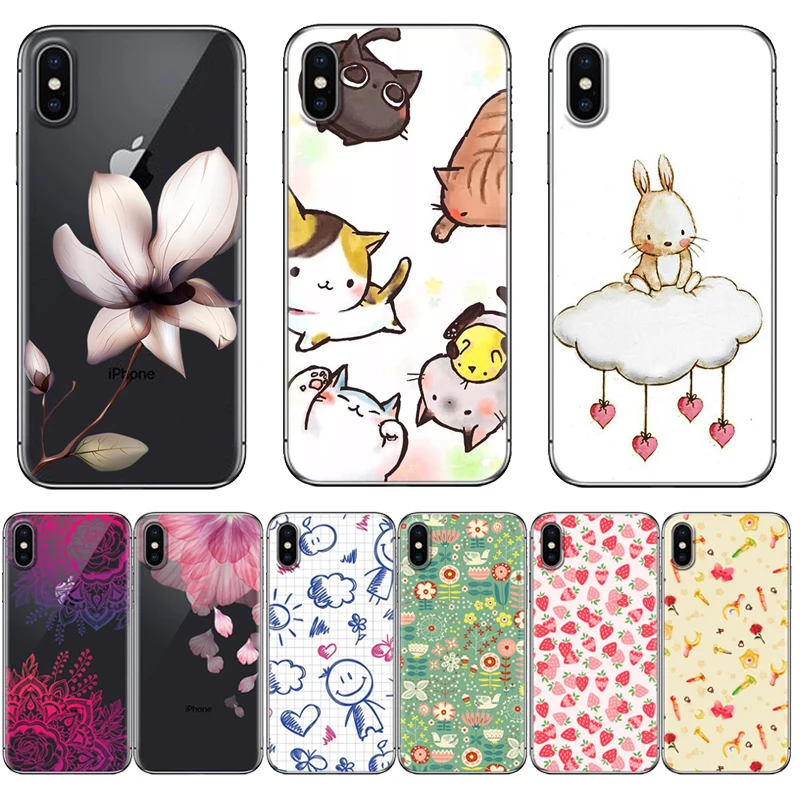 Soft Phone Case For Alcatel 1X/ 3/ 3C/ 3V/ 3X/ 5/ U5 Plus/ 5V/ 7 Cartoon Style Fashionable Design |