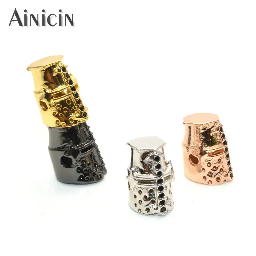 

50pcs Robot Head Loose Beads 2mm Diameter Black Rhinestone Crystal Setting Gold Silver Gun Metal Plating DIY Jewelry Findings