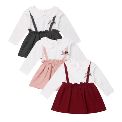 Emmababy одежда для маленьких девочек осеннее платье с длинным рукавом детское