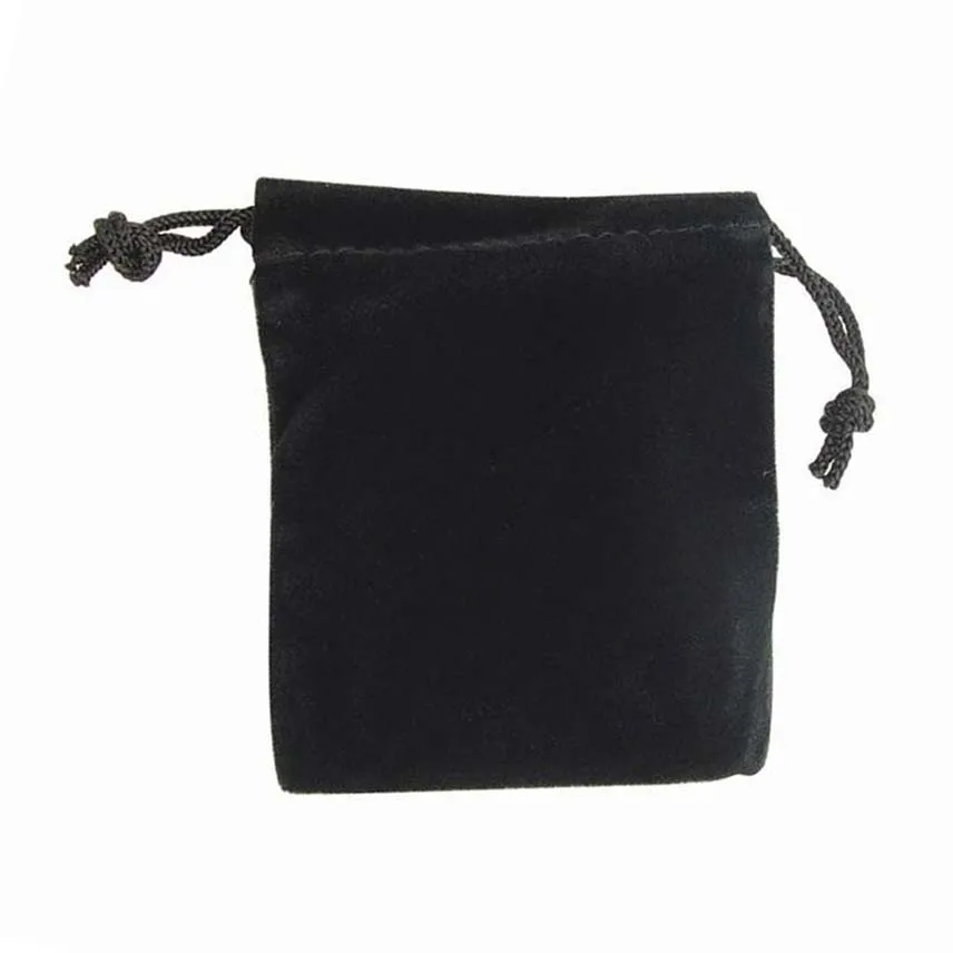 Stylish Velvet Drawstring Jewelry Pouches/Gift Bags/Pockets-Black | Украшения и аксессуары