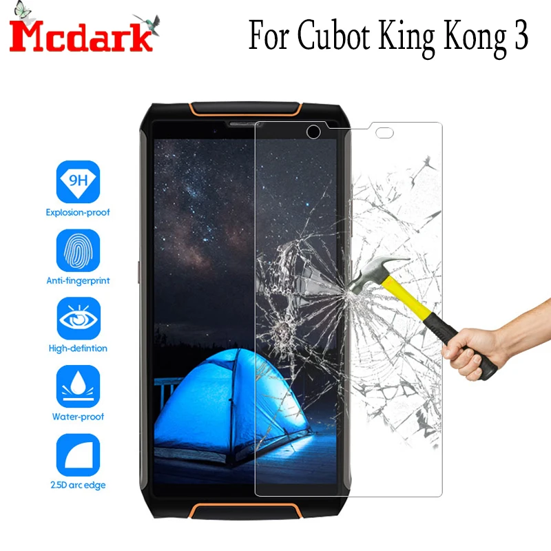 2.5D 9H закаленное стекло для Cubot King Kong 3 Защита экрана 5 дюймов Закаленное телефона