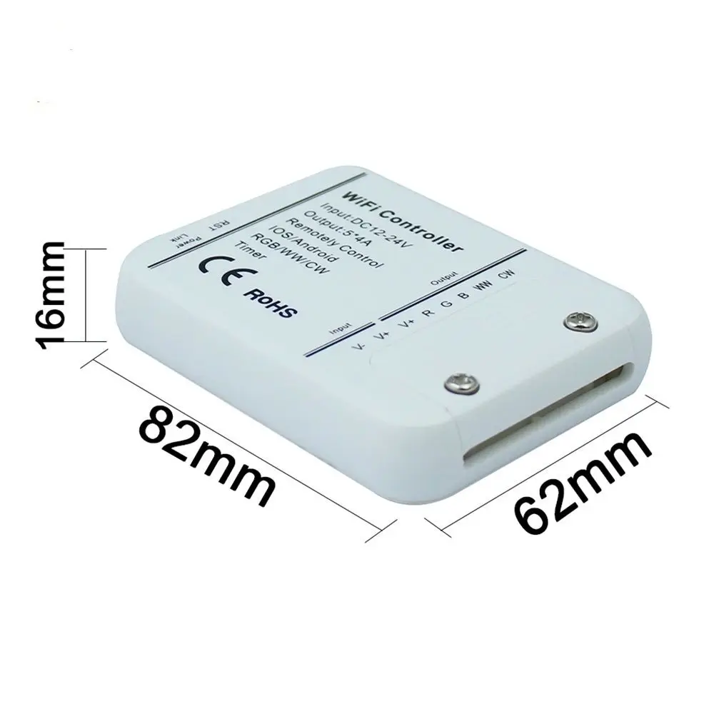 DC12-24V 4A * 5CH RGB/WW/CW LED WIFI контроллер IOS Android Smart Link таймер музыка | Лампы и освещение