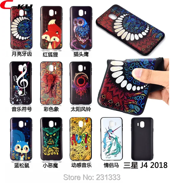 Мультяшный Мягкий матовый ТПУ чехол C ku для Samsung Galaxy J4 J6 S8 PLUS S9 NOTE 9 8 S7 EDGE A310 A510
