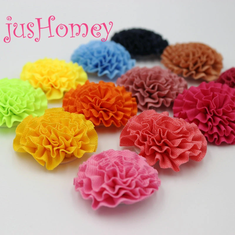 12PCS 40mm Grosgrain Ribbon Puff Flowers Handmade Carnation Mother's Day Gift for DIY Brooch Lapel Pin Hair Supply | Дом и сад