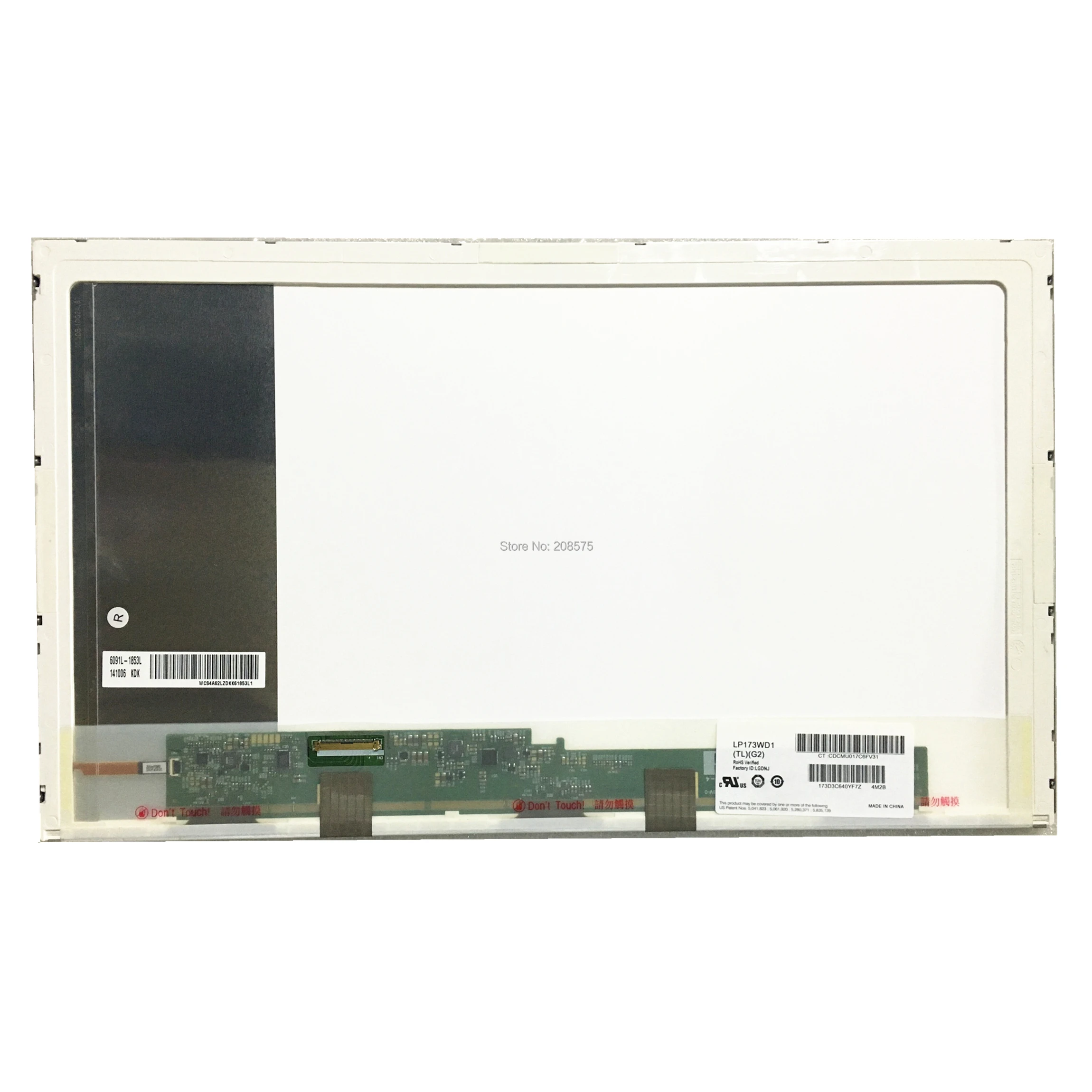 Free Shipping LP173WD1-TLG2 LP173WD1 TLG2 TLG1 TLH4 TLD1 TLD3 TLN1 TLN2 N173FGE-LA3 L23 L21 L13 L12 LTN173KT01 1600*900 40 Pins |