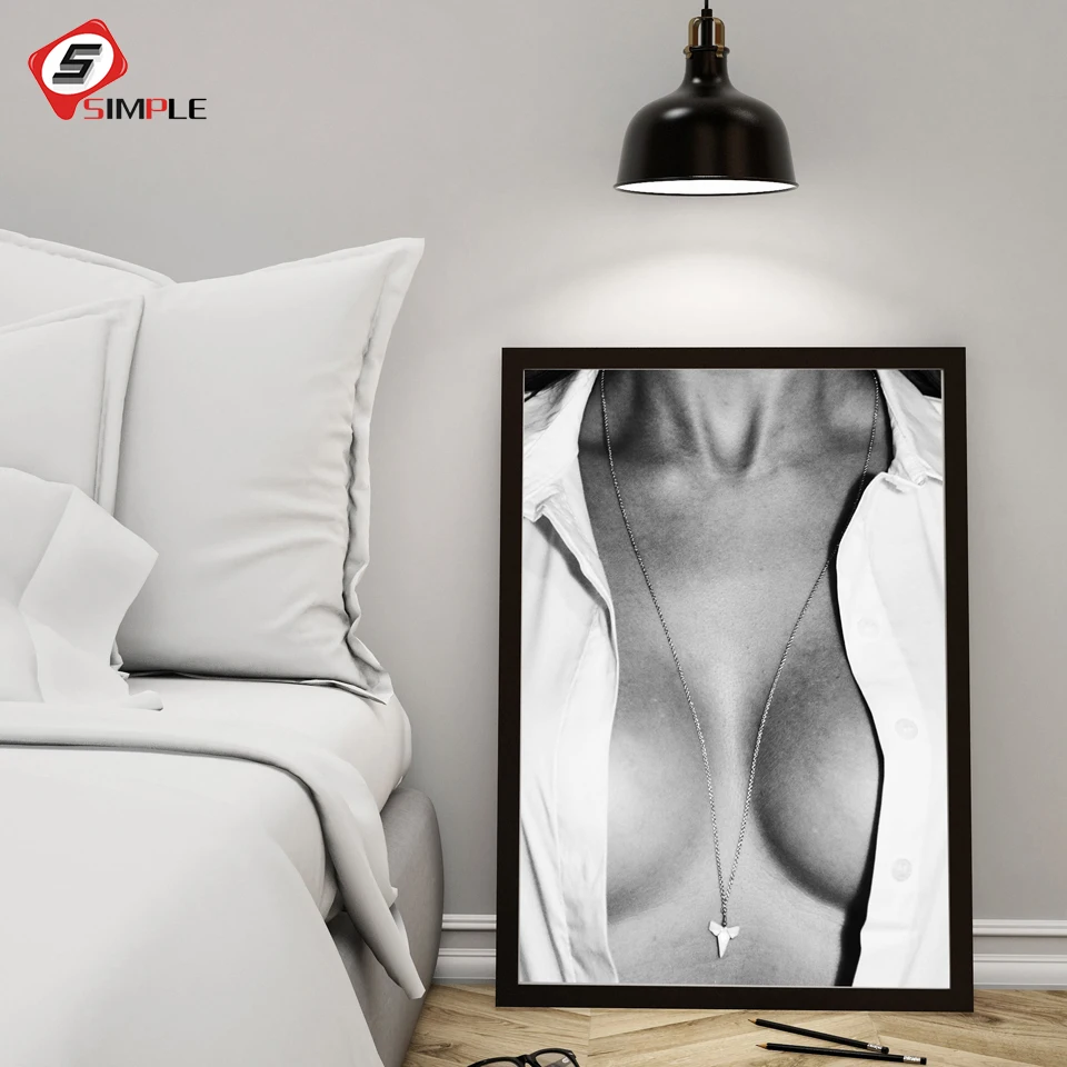 

Canvas Painting poster Modern Nude Art Painting Printed Unique Ideas Sexy Woman Body on Wall Decor Scandinavian Nordic Abstract