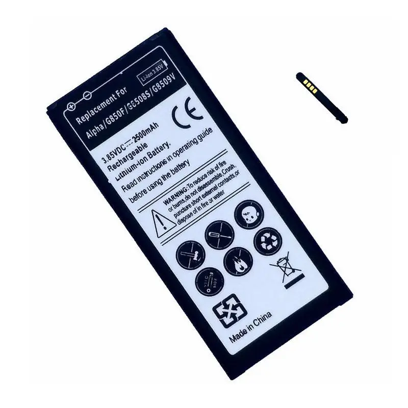 EB BG850BBE аккумулятор для Samsung Galaxy Alpha G8508S G8509V G850M|Аккумуляторы мобильных телефонов| |