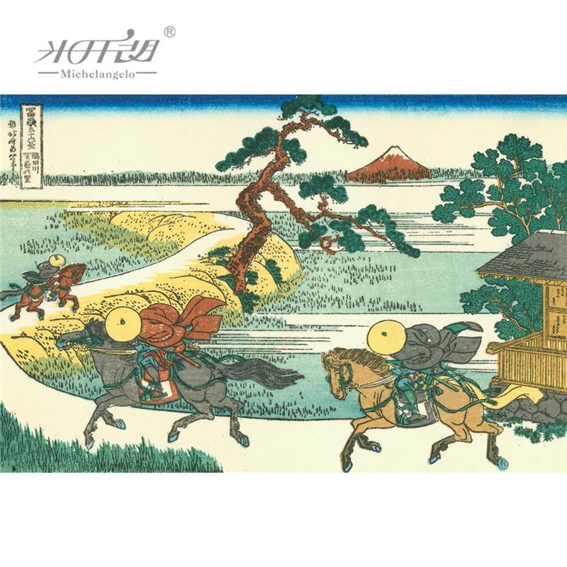 Микеланжело деревянный пазл Ukiyoe 36 видов крепление Fuji Busyu Senjyuinto Hokusai обучающая