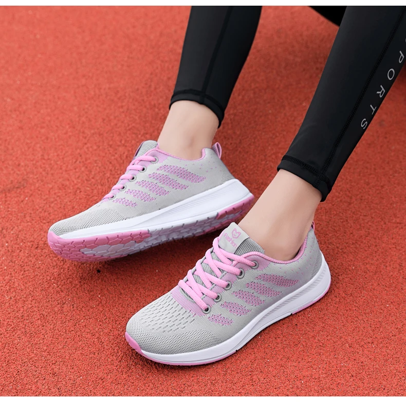 Torisky Women Casual Shoes Rose Breathable Running Woman Outdoor Light Walking Sneakers Female Spring Pink | Обувь