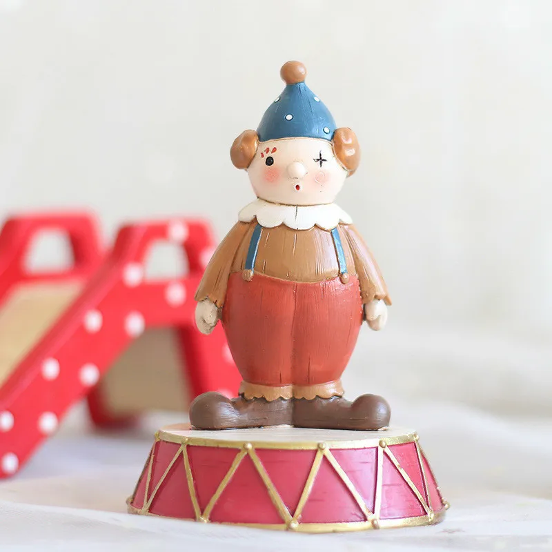 Винтажный мультфильм акробатика цирк домашние украшения миниатюрная Статуэтка