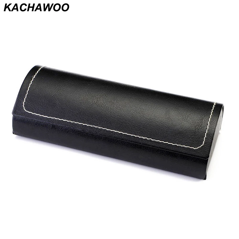 Чехол для очков Kachawoo чтения черный коричневый футляр из искусственной кожи