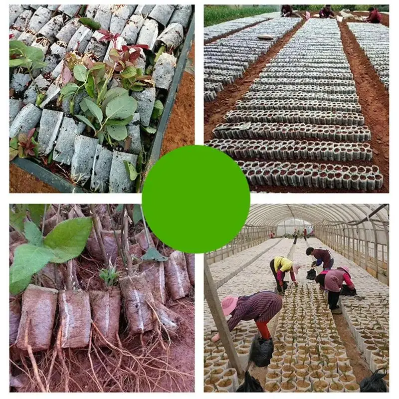 100 шт Нетканая теплица для растений мешки биоразлагаемые растительные ткань