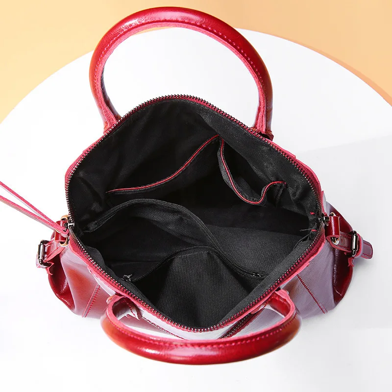 Kajie брендовый модный роскошный портфель из натуральной кожи с вощеным маслом