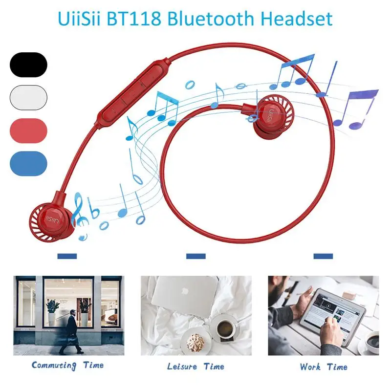 Для UiiSii BT118 Беспроводная bluetooth-гарнитура 5 0 Беспроводные наушники с ушами