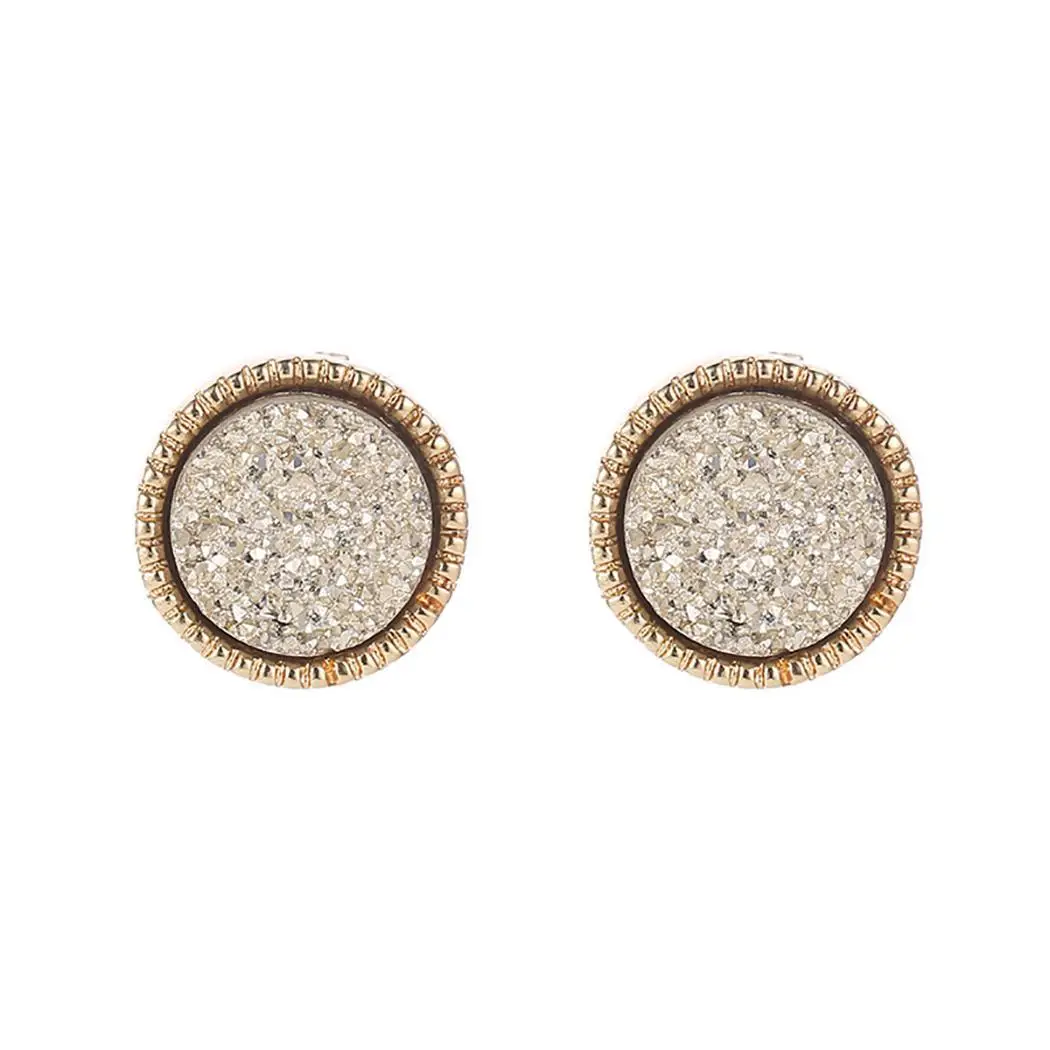 New Women Fashion Earrings Jewelry Trendy Round Shape Charm Pair of Wedding Gift Casual Party Dating | Украшения и аксессуары