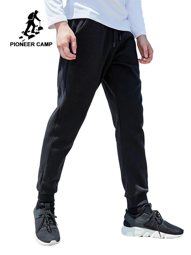 Мужские спортивные штаны Pioneer Camp весенние вязаные с принтом | Мужская одежда