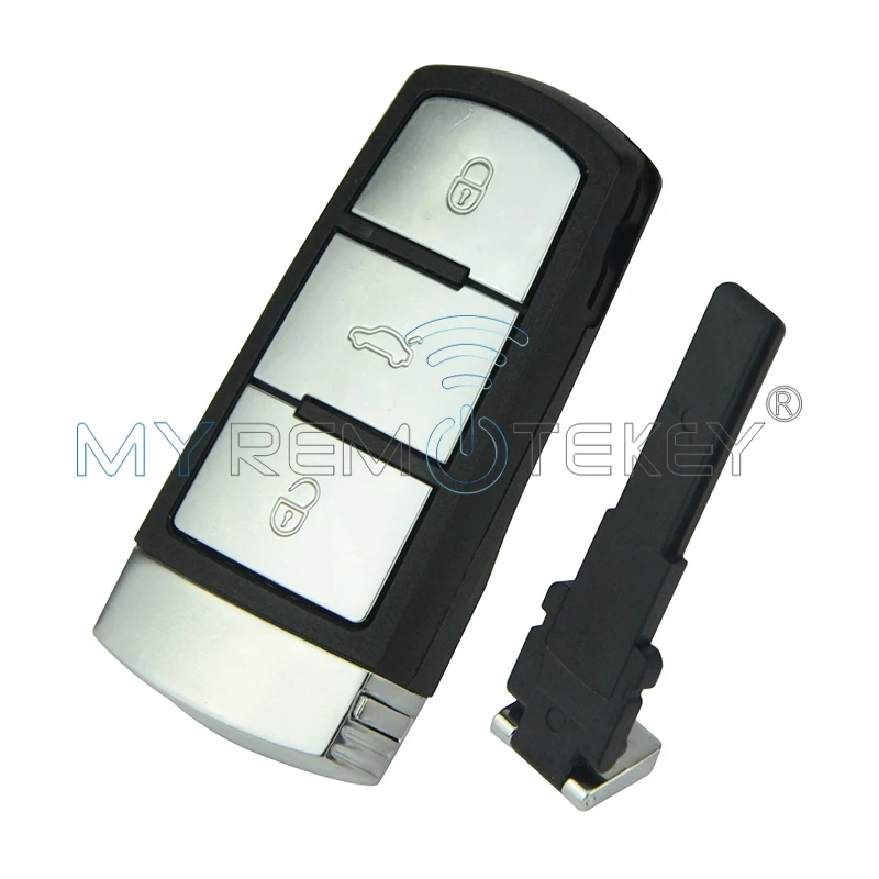 Remtekey 2 шт. 433 МГц 3C0 959 752BA 3 кнопки для VW Volkswagen Magotan Passat CC 2005 2006 2007 2008 2009 2010 безключевой