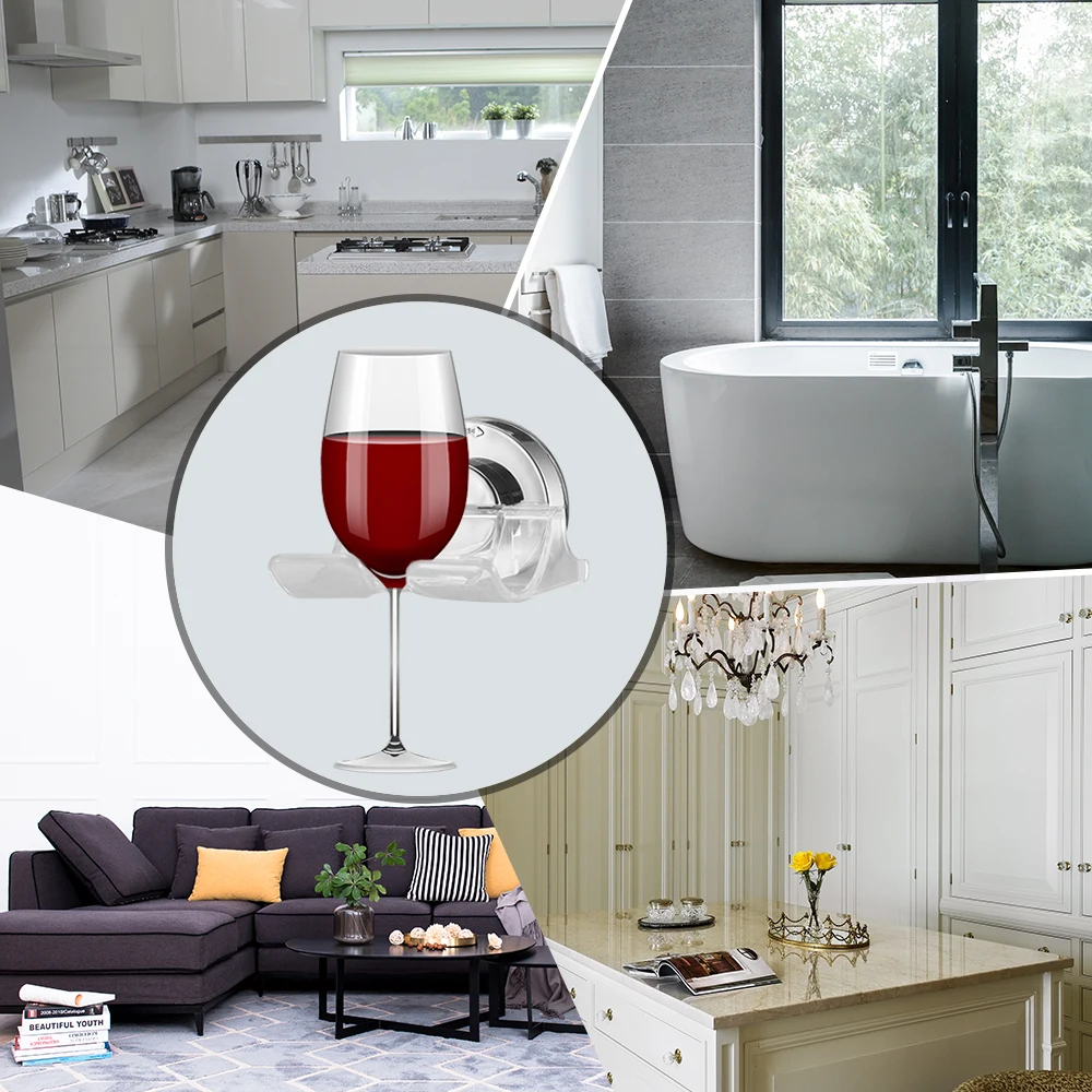 Новое поступление Ванна и душ присоска держатель Caddy вино Полка Ванная комната