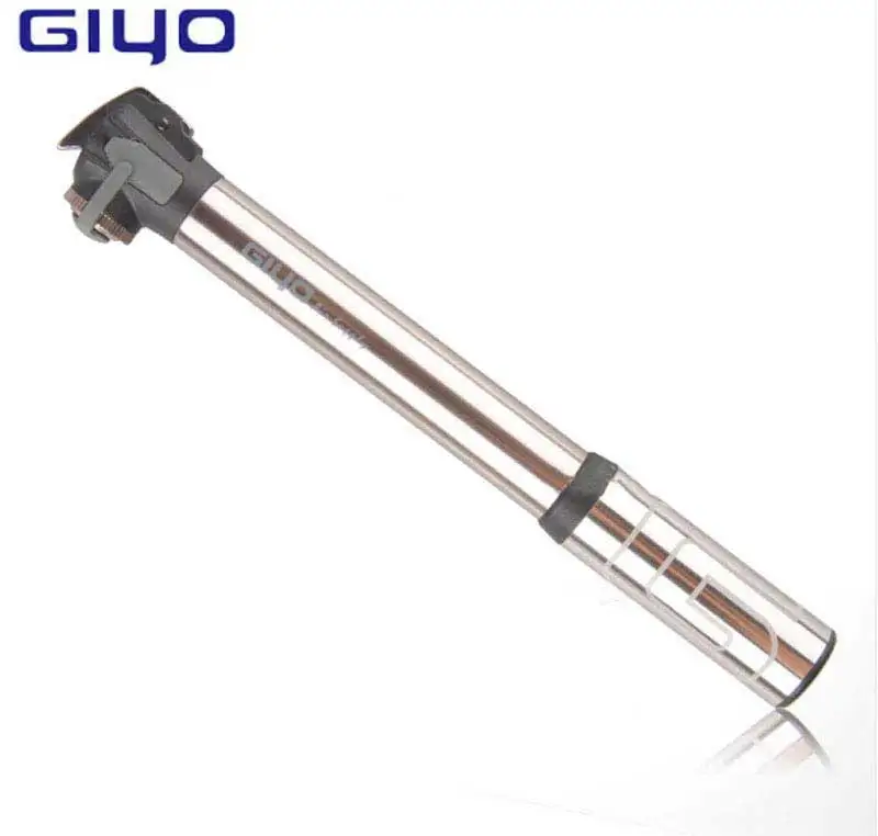 Купи MINI Bicycle Pump GIYO 120PSI CNC Aluminum Alloy Portable Air Inflator Pump Presta Schrader Valves Top Quality за 911 рублей в магазине AliExpress